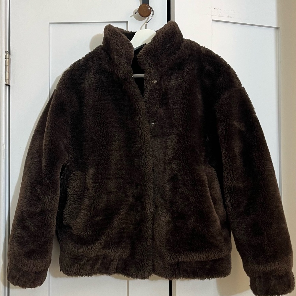 Cotton On Teddy Bomber Jacket size 2XS/XS